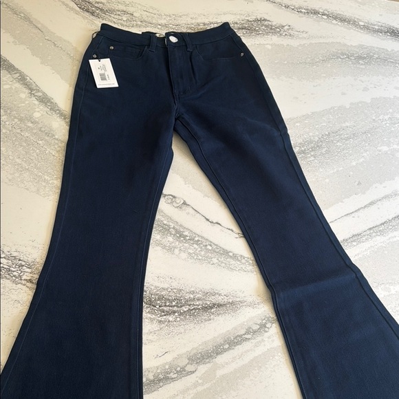 WeWoreWhat Blue Flare Wide Leg Jeans - Picture 5 of 12